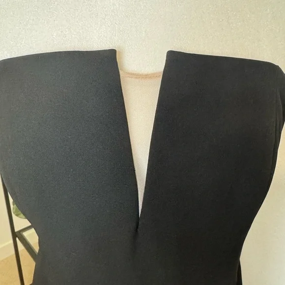 NWT LIV FOSTER ASYMMETRIC HEM SHORT COCKTAIL AND PARTY DRESS BLACK SIZE 12 - Picture 10 of 12